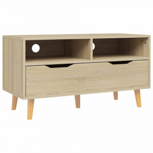 Comodă TV, stejar sonoma, 90x40x48,5 cm, lemn prelucrat - V326780V