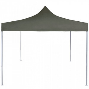 Cort de petrecere pliabil profesional, antracit, 2 x 2 m, oțel - V48883V