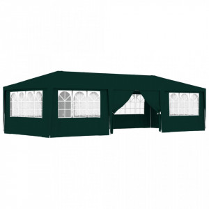 Cort de petrecere profesional pereți laterali verde 4x9m 90g/m² - V48540V