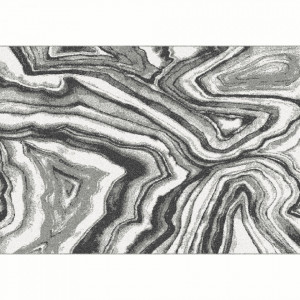 Covor, alb-negru, 67x120 cm - TP267963 - Img 1
