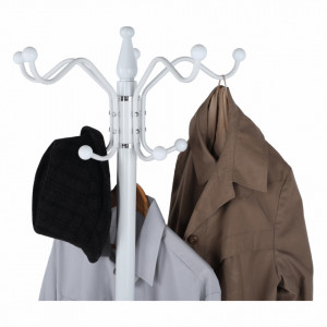 Cuier de podea, tip pom, alb, 37x37x175 cm - TP234457 - Img 9