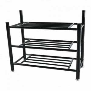Cuier hol metalic, negru, 66x30x190 cm - TP234463 - Img 7