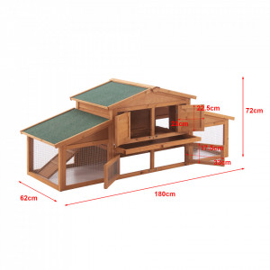 Cusca iepuri mici, 72 x 180 x 62 cm, lemn brad - P78468149 - Img 5