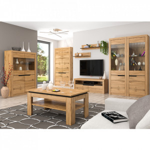 Dulap cu poliţe, 63x40x197 cm, culoarea stejar, model dreapta - TP263961 - Img 3