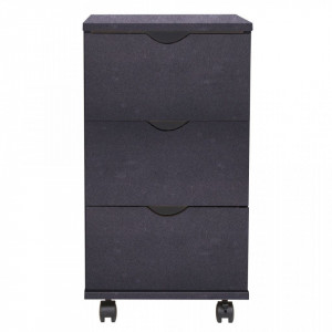 Dulap cu sertare, 33 x 45 x 60 cm, negru - V245726V - Img 2
