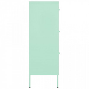 Dulap cu sertare, verde mentă, 80x35x101,5 cm, oțel - V336149V - Img 4