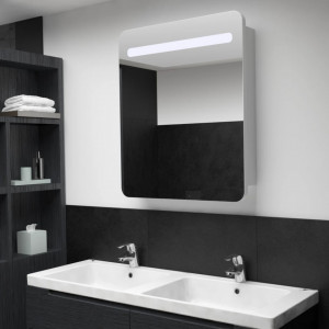 Dulap de baie cu oglinda si LED-uri, 68 x 9 x 80 cm - V285119V