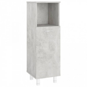 Dulap de baie, gri beton, 30 x 30 x 95 cm, PAL - V802619V - Img 2