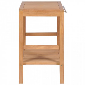 Dulap de chiuveta baie, lemn masiv de tec, 74 x 45 x 75 cm - V246492V - Img 4