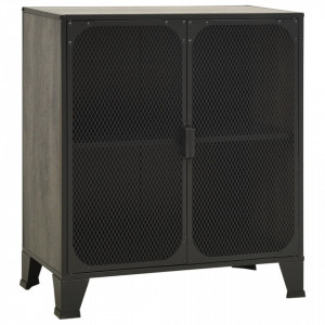 Dulap de depozitare,gri,72x36x82cm,metal și MDF - V335908V