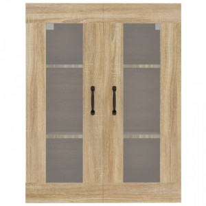 Dulap de perete suspendat, stejar sonoma, 69,5x34x90 cm - V812288V - Img 3