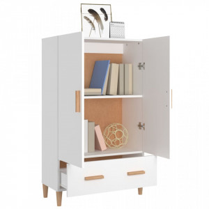 Dulap înalt, alb, 70x31x115 cm, lemn prelucrat - V812528V - Img 4