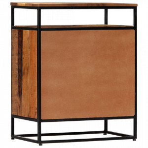 Dulap lateral, 60 x 35 x 76 cm, lemn masiv reciclat si otel - V282727V - Img 3