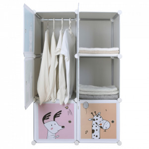 Dulap modular pentru copii, gri - TP288642 - Img 5
