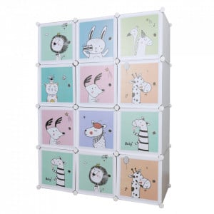 Dulap modular pentru copii, gri - TP288673 - Img 1
