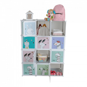 Dulap modular pentru copii, gri - TP288673 - Img 10