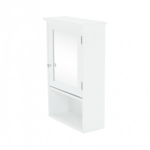 Dulap suspendat cu oglindă, alb, 40x16x60 cm - TP228293 - Img 16