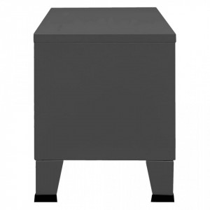 Dulap TV industrial, antracit, 105x35x42 cm, metal - V339620V - Img 4