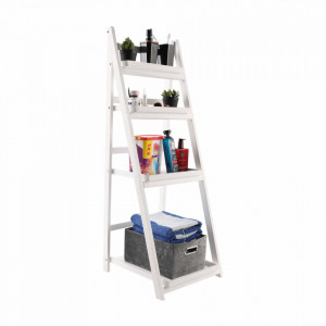 Etajeră multifuncţională, albă, lemn masiv - TP273595 - Img 14