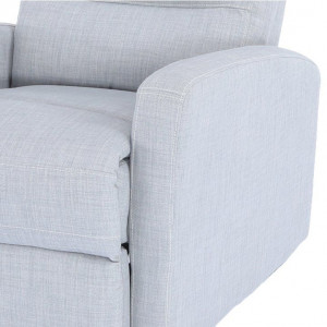 Fotoliu pentru relaxare, material textil gri deschis - TP127851 - Img 4