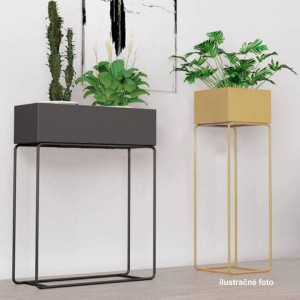 Ghiveci de flori din metal multifuncţional, gri deschis Taupe - TP237387 - Img 10