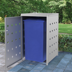 Magazie pentru o pubelă, oțel inoxidabil, 240 L - V145379V - Img 2