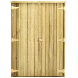 Magazie unelte de grădină, 123x50x171 cm, lemn pin tratat - V46361V - Img 3