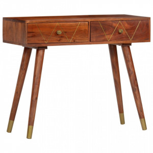 Masă consolă, 90 x 35 x 76 cm, lemn masiv de acacia - V286174V - Img 2