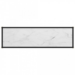 Masa consola, alb, 120 x 35 x 75 cm, sticla securizata - V322841V - Img 4