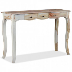 Masa consola cu 3 sertare Lemn masiv palisandru 110x40x76 cm - V244347V - Img 4
