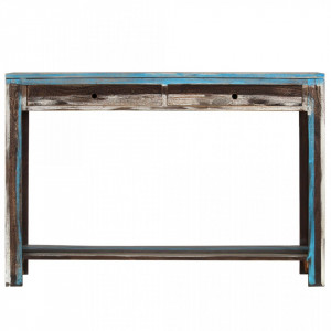 Masa consola din lemn masiv, vintage, 118 x 30 x 80 cm - V244962V - Img 2