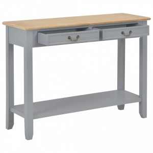 Masa consola, gri, 110 x 35 x 80 cm, lemn - V249902V - Img 2