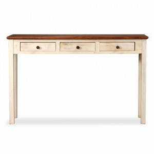 Masa consola Lemn masiv de sheesham si mango 120x30x76 cm - V245155V - Img 2