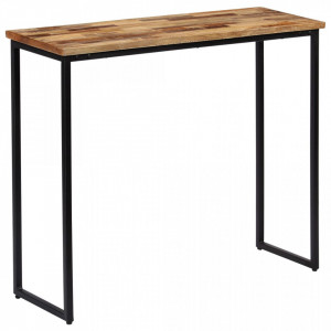 Masa consola, lemn masiv de tec reciclat, 90 x 30 x 76 cm - V245418V - Img 1