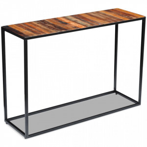 Masa consola, lemn reciclat de esenta tare, 110x35x76 cm - V243337V - Img 4