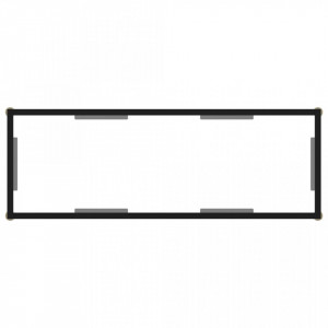 Masa consola, transparent, 100 x 35 x 75 cm, sticla securizata - V322835V - Img 4