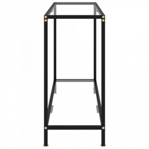 Masa consola, transparent, 120 x 35 x 75 cm, sticla securizata - V322839V - Img 3
