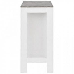 Masa de bar cu raft, alb, 110 x 50 x 103 cm - V280214V - Img 4