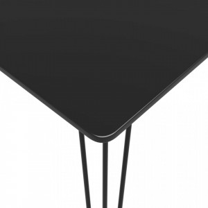 Masa de bar, negru, 120 x 60 x 105 cm - V248143V - Img 4