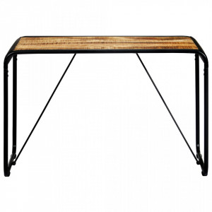 Masa de bucatarie, 118x60x76 cm, lemn masiv de mango nefinisat - V247868V - Img 2