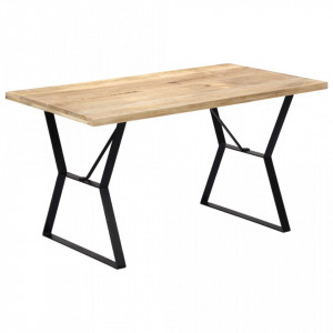 Masa de bucatarie, 140 x 80 x 76 cm, lemn masiv de mango - V247947V