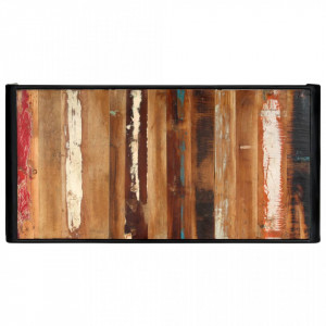Masa de bucatarie, 180 x 90 x 76 cm, lemn masiv reciclat - V247862V - Img 4