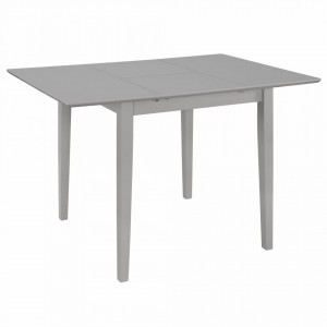 Masa de bucatarie extensibila, gri, (80-120)x80x74 cm, MDF - V247627V