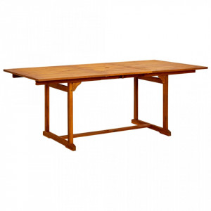 Masă de grădină, (150-200)x100x75 cm, lemn masiv de acacia - V316564V