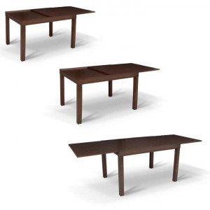 Masă dining, extensibilă, wenge, 120-240x90 cm - TP59228 - Img 2