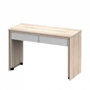 Masă extensibilă PC cu sertare, sonoma/alb - TP111608 - Img 2