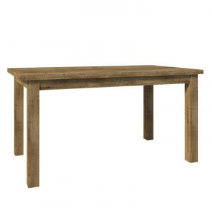 Masă extensibilă pentru dining,culoarea stejar închis, 160-203x90 cm - TP86191