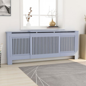 Mască pentru calorifer, gri, 205 cm, MDF - V325549V - Img 2