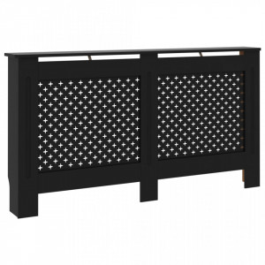 Masca pentru calorifer, negru, 152 x 19 x 81 cm, MDF - V288195V - Img 2