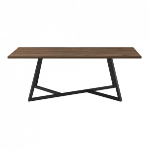 Masuta cafea, 120 x 60 x 45 cm, efect lemn nuanta inchisa - P77062379 - Img 4